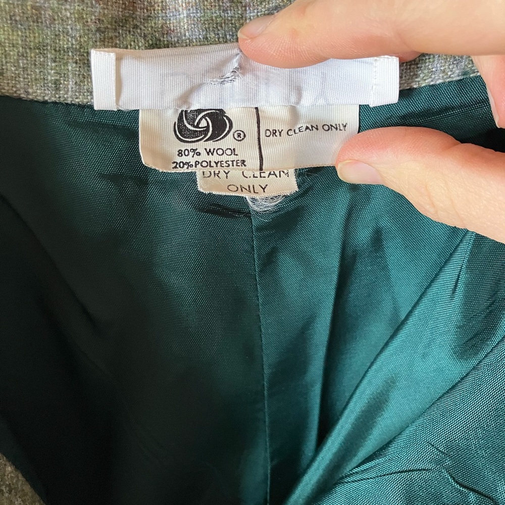 Vintage wool plaid trousers - Picture 10 of 11